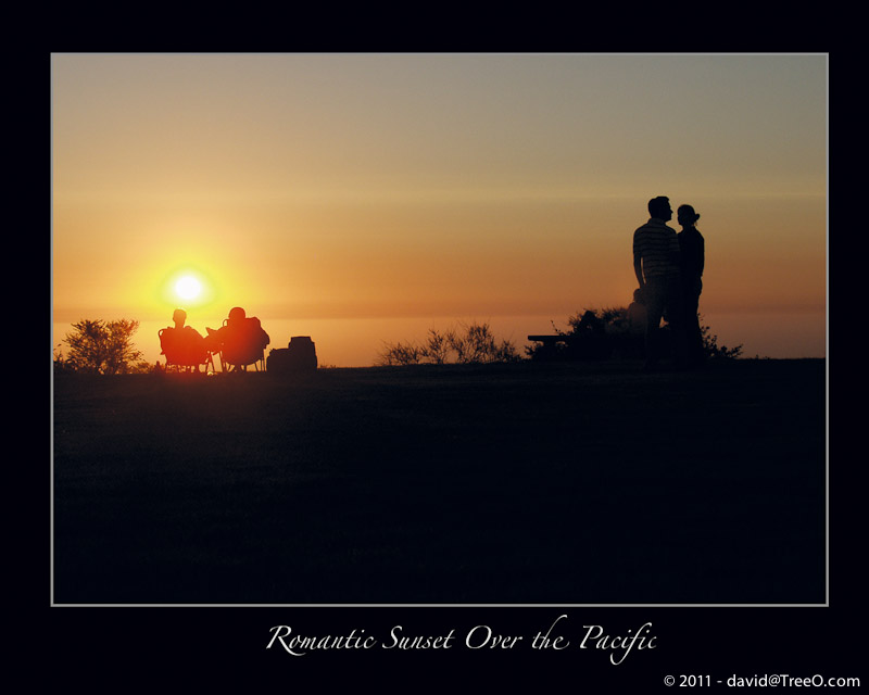 Romantic Sunset Over the Pacific - Mount Soledad, San Diego - August 17, 2007