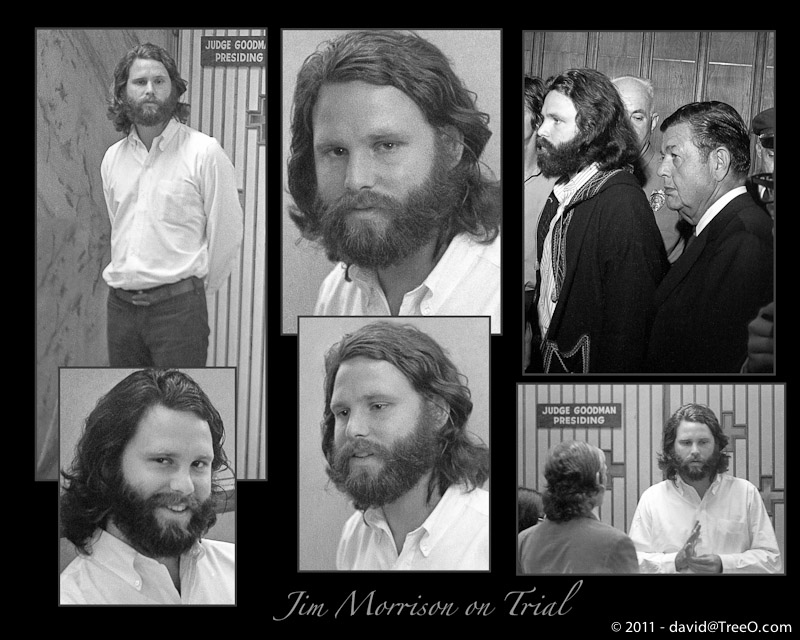 Jim Morrison on Trial - Dade County Courthouse, Miami, Florida - October 10, 1970