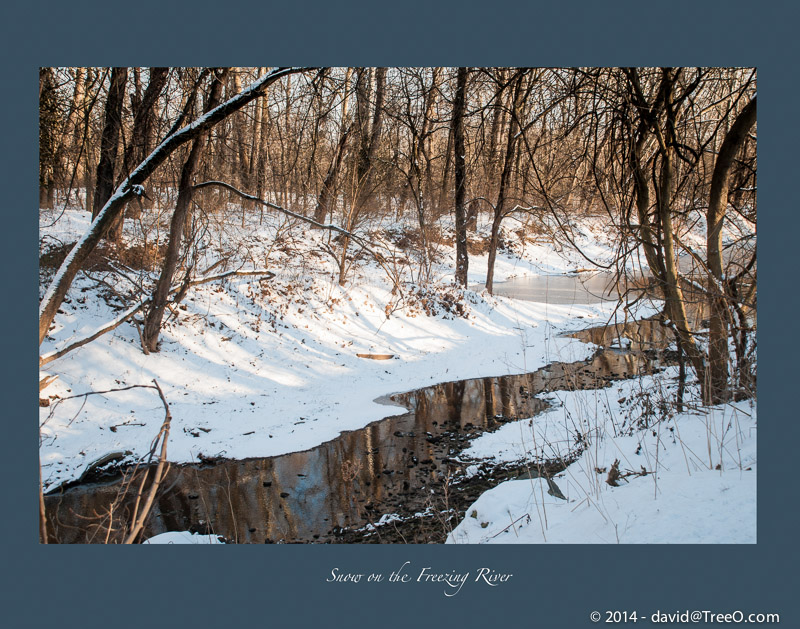 Snow on the Freezing River