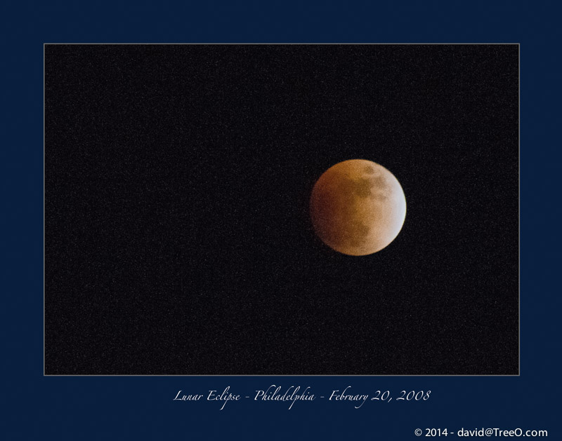 Lunar Eclipse - Philadelphia - February 20, 2008