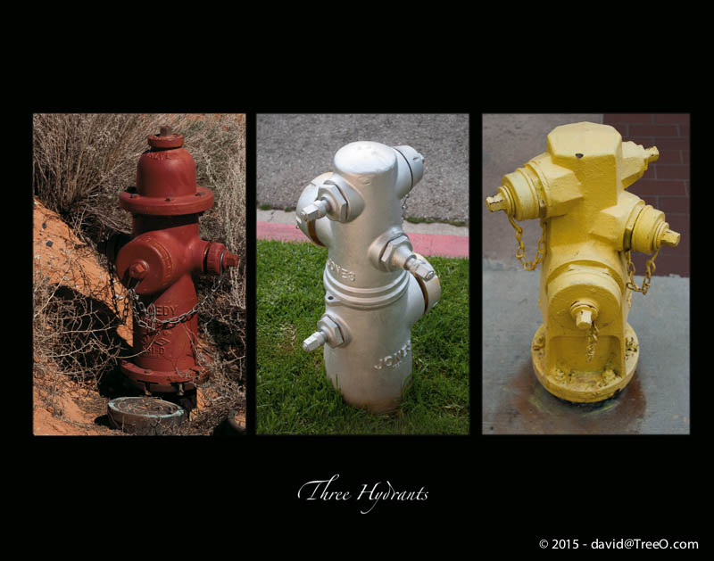 Three Hydrants