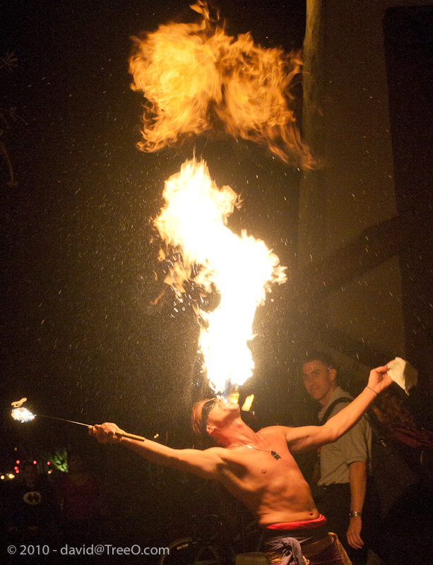 The Fire Eater - Seaport Village, San Diego, California - July 22, 2010