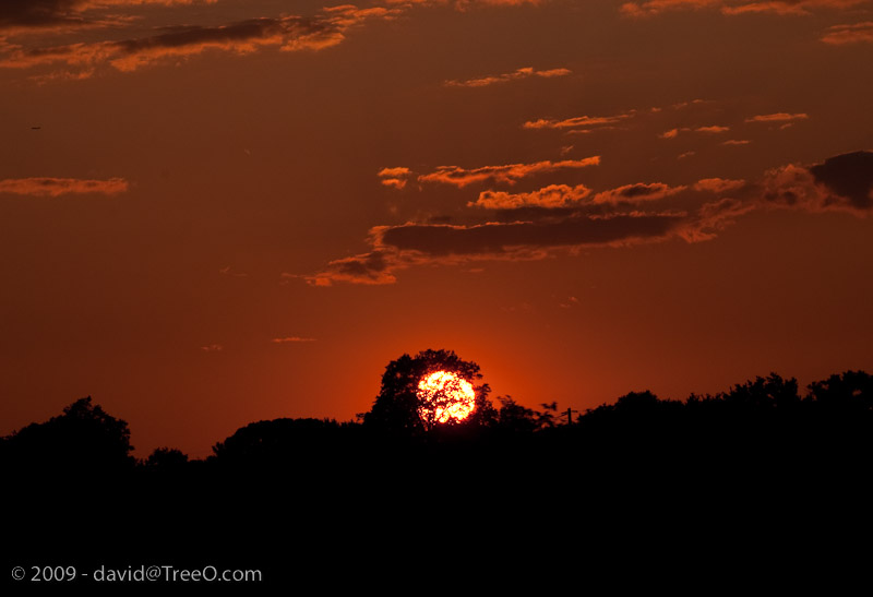 Hidden Sunset Hidden Sunset - Bucks County, Pennsylvania - September 13, 2009