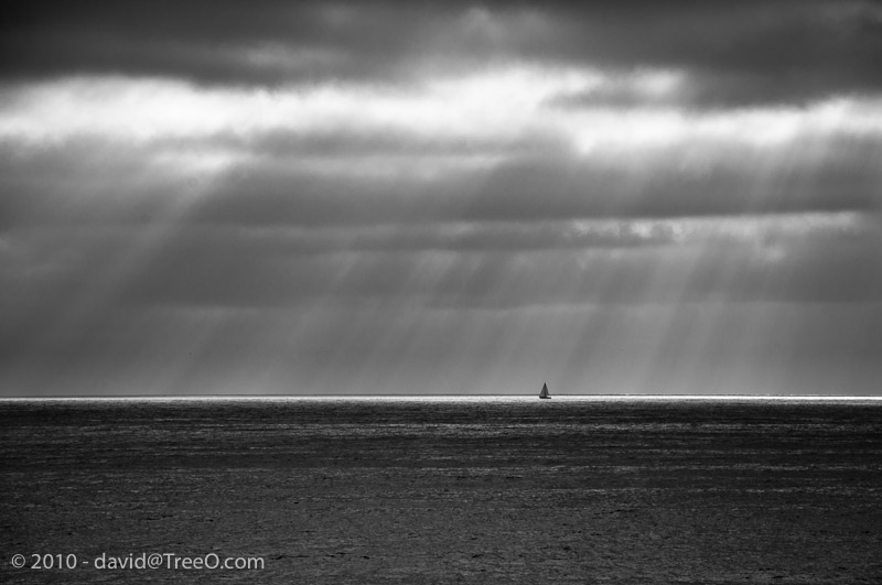 Sailing on the Light - Pacific Beach, California - September 5, 2010