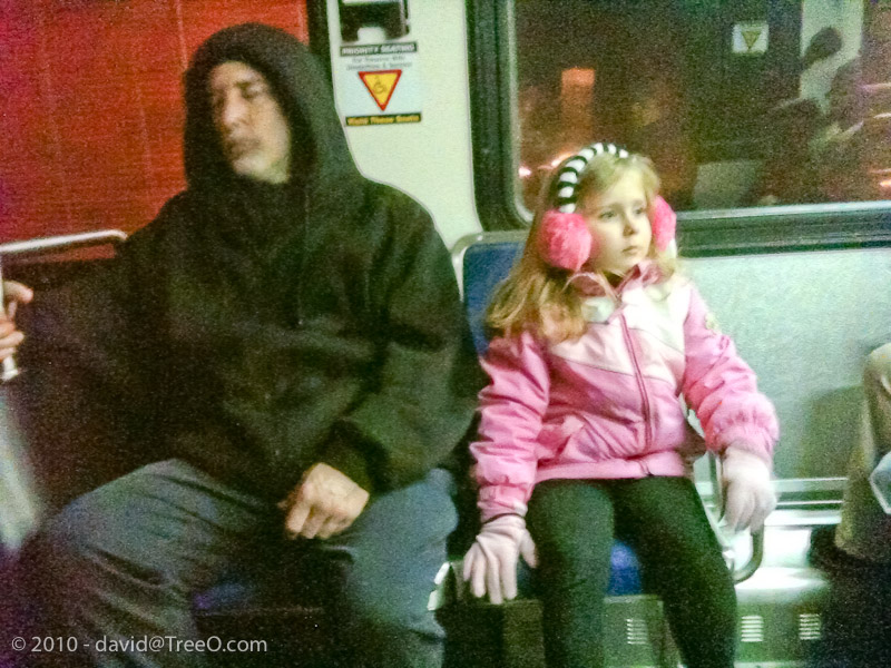 Riding the Night Bus - Philadelphia Septa 23 Bus - December 11, 2010