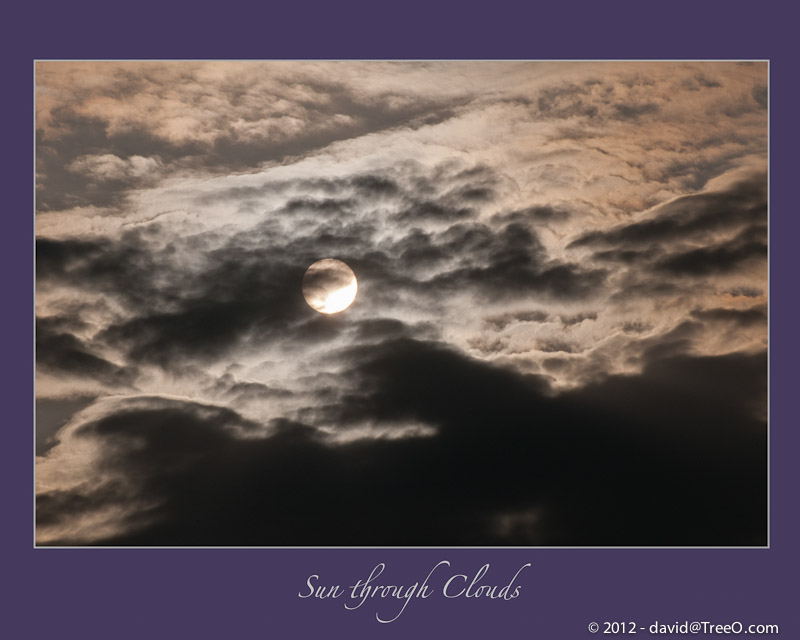 Sun Through Clouds - Philadelphia, Pennsylvania - April 18, 2011