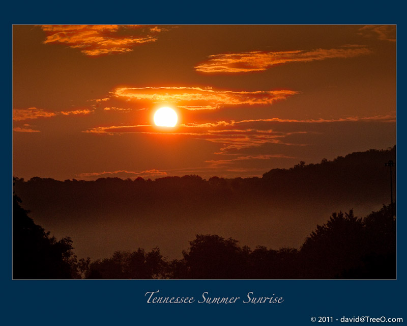 Tennessee Summer Sunrise - Jackson, Tennessee - August 24, 2009