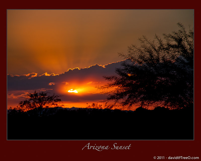 Arizona Sunset - near Phoenix, Arizona - October 5, 2010