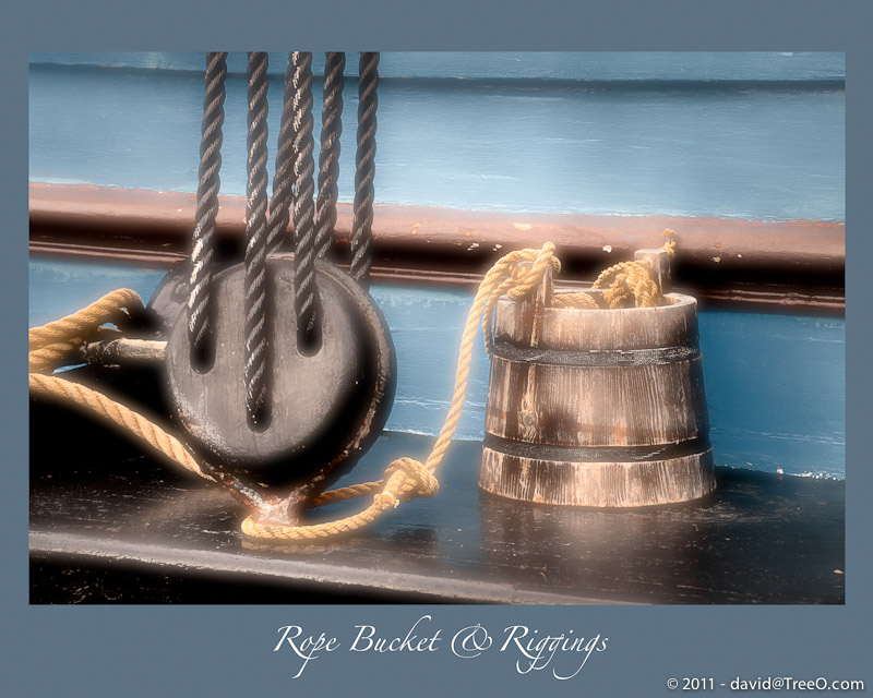 Rope Bucket & Riggings - Aboard the Gazela - Penn's Landing, Philadelphia, Pennsylvania - September 17, 2011