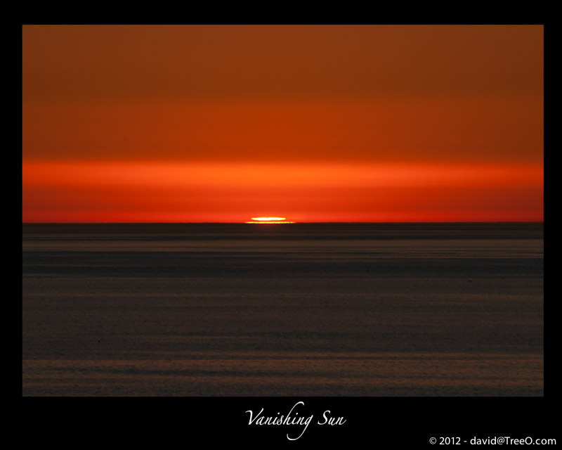 Vanishing Sun - Del Mar, California - January 17, 2009