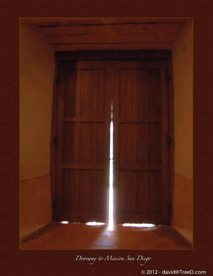 Doorway to Mission San Diego - Mission San Diego, California - August 22, 2007
