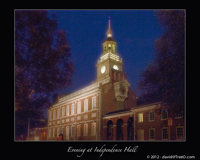 Evening at Independence Hall