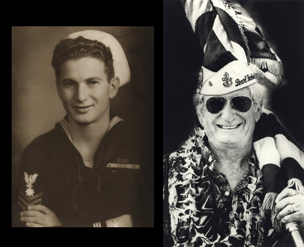 Max LeVine in Navy and as Pearl Harbor Survivor