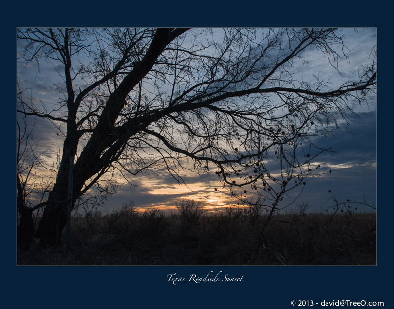 Texas Roadside Sunset