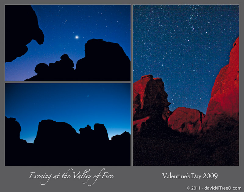 Evening at the Valley of Fire – Valentine’s Day 2009