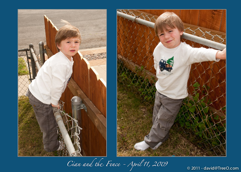 Cian and the Fence