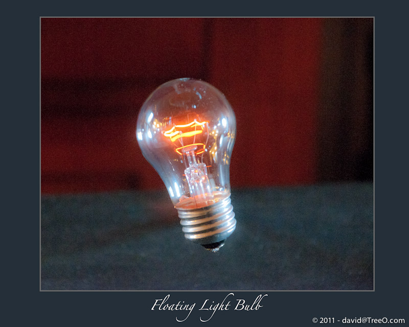 Floating Light Bulb