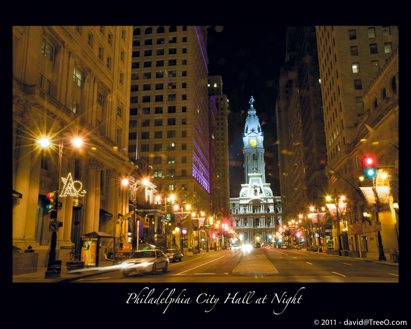 Philadelphia City Hall at Night