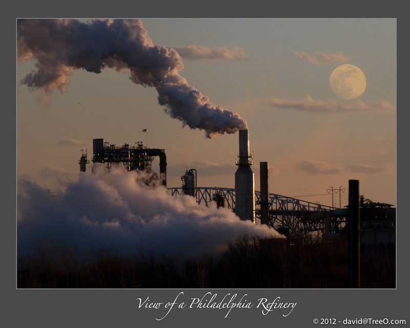 View of a Philadelphia Refinery