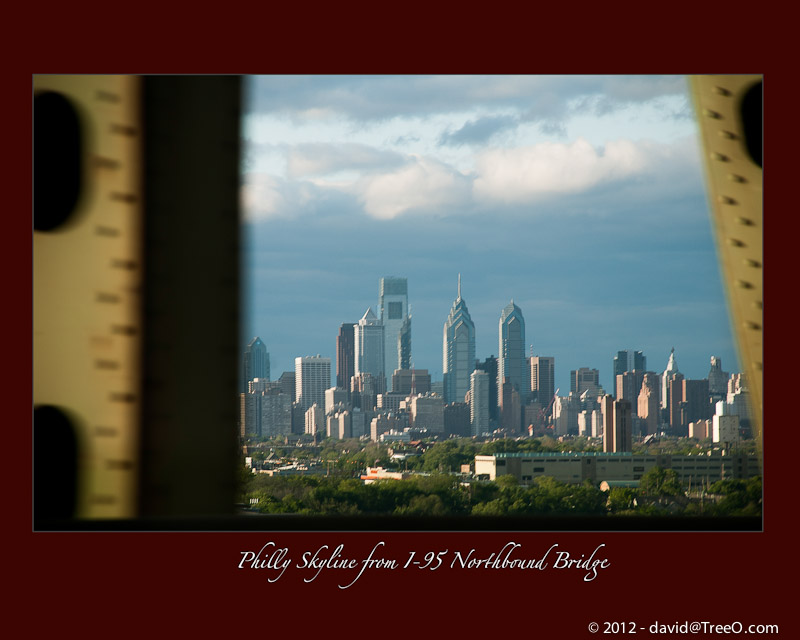 Philly Skyline from I-95 Northbound Bridge