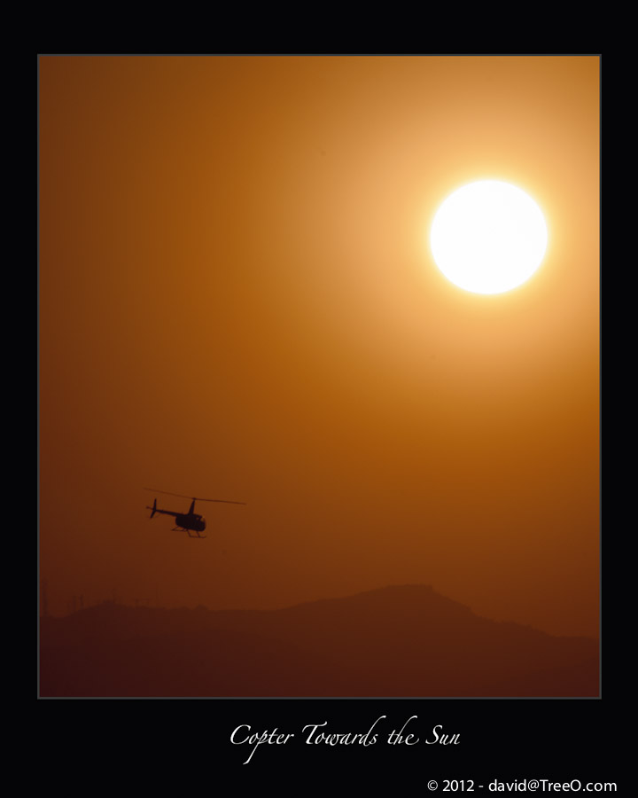 Copter Towards the Sun