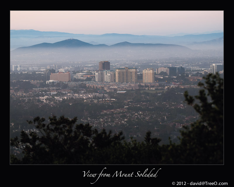 View from Mount Soledad - University City from Mt. Soledad, San Diego - July 12, 2009