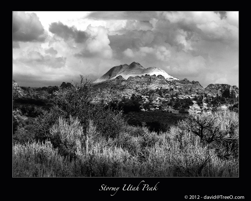 Stormy Utah Peak
