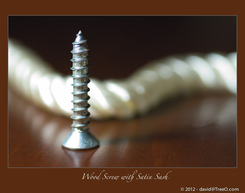 Wood Screw with Satin Sash