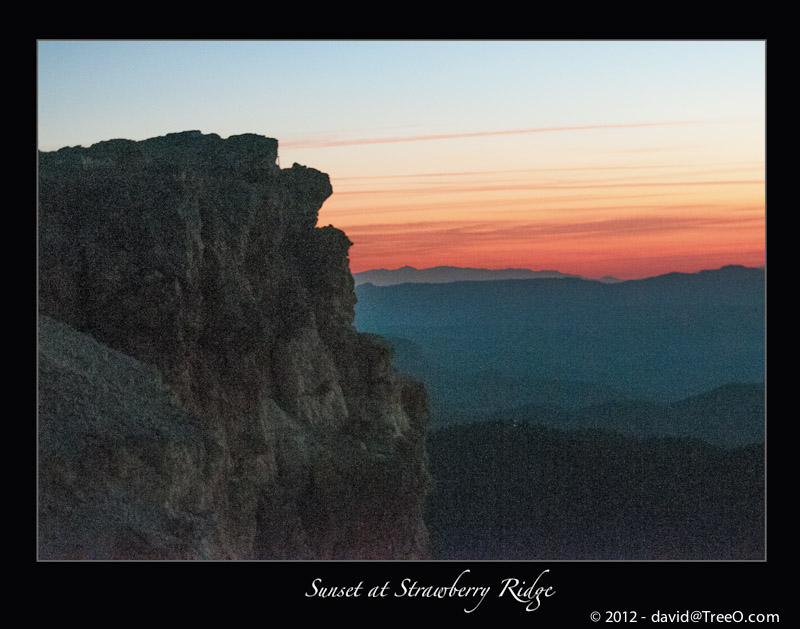 Sunset at Strawberry Ridge - Southern Utah - October 2, 2012