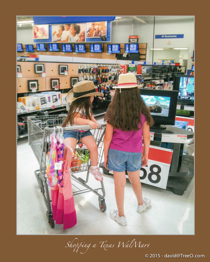 Shopping in a Texas WalMart