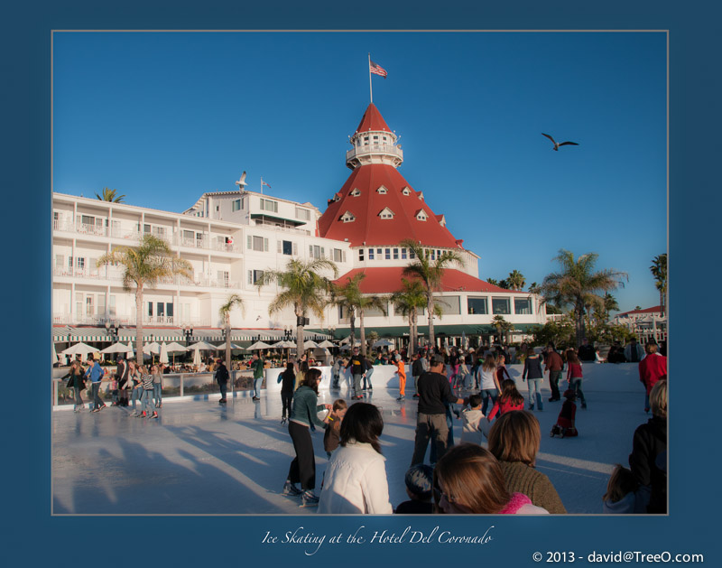 Ice Skating at the Hotel Del Coronado