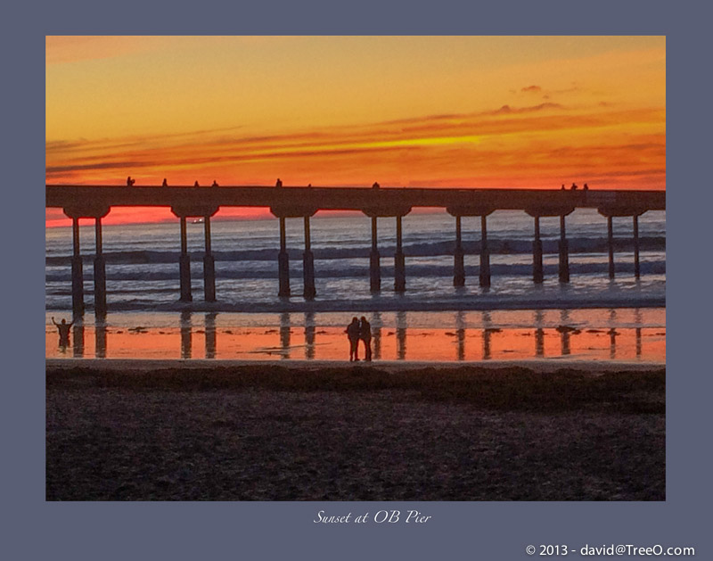 Sunset at OB Pier