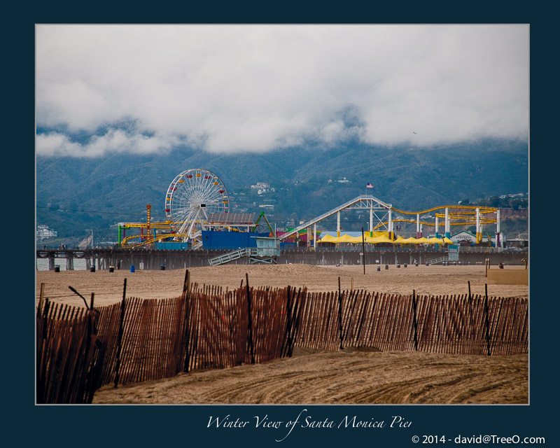 Winter View of Santa Monica Pier