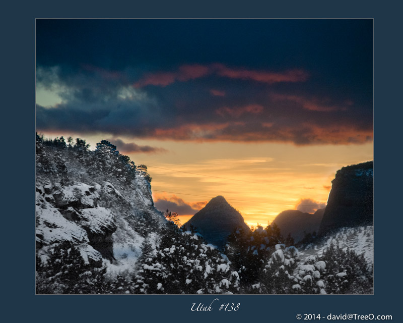 Dusk in a Snowy Valley