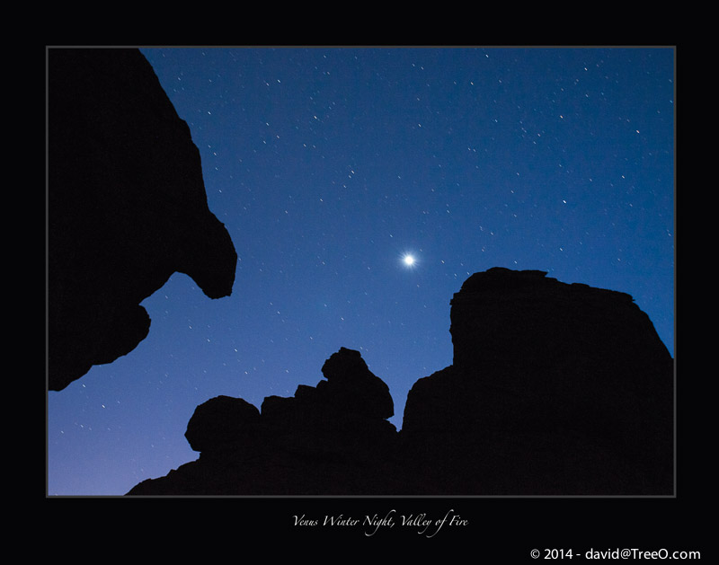 Venus Winter Night, Valley of Fire