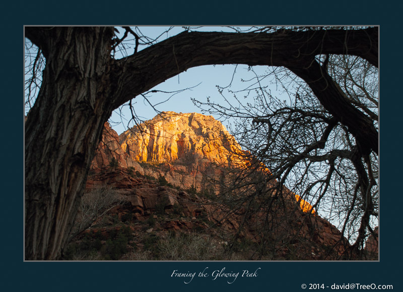 Framing the Glowing Peak and a Hat Rescue