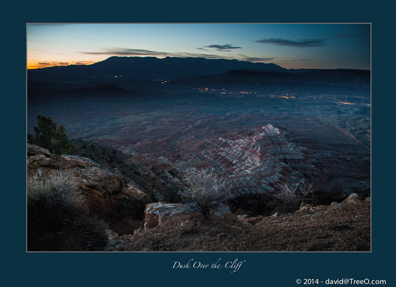 Dusk Over the Cliff