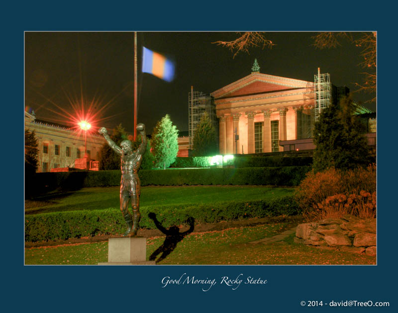 Good Morning, Rocky Statue