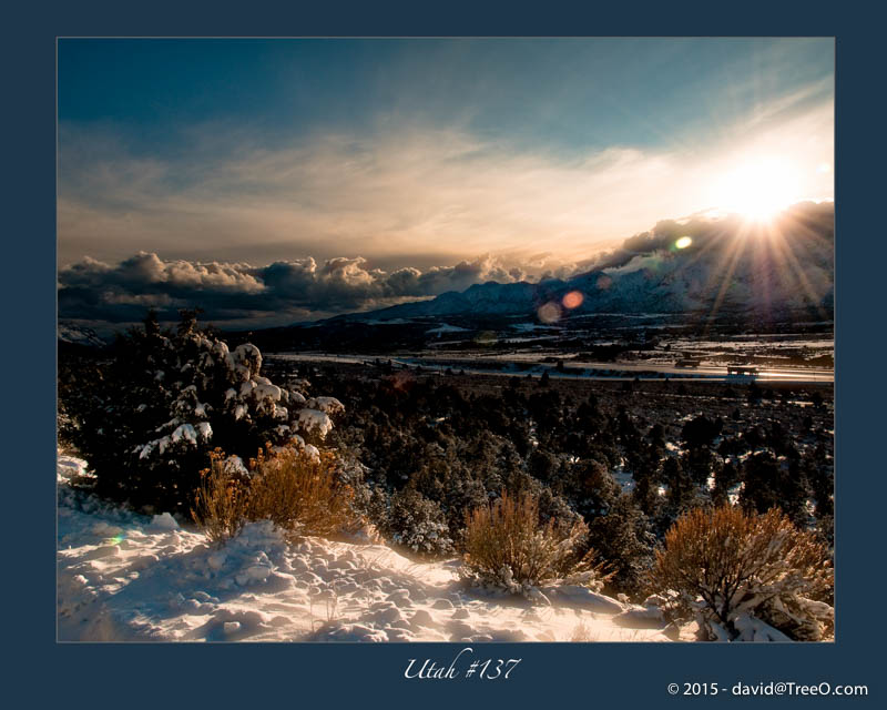 Snow on a Utah Ridge – Utah #137