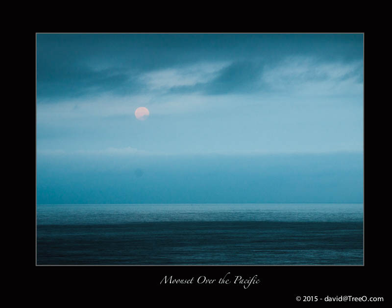 Moonset Over the Pacific